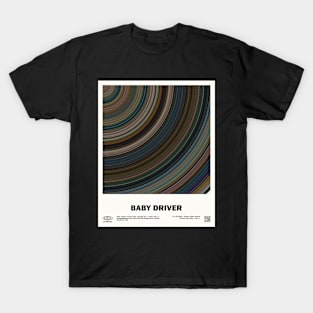 minimal_Baby Driver Abstract Circular  Movie T-Shirt